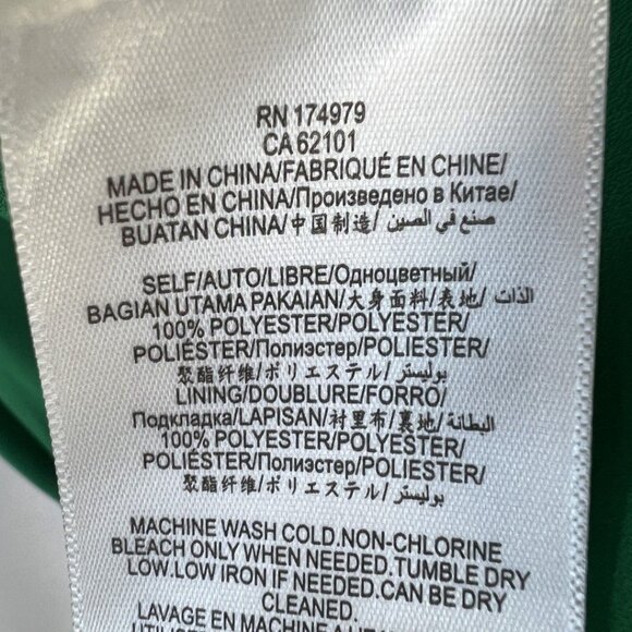 NWT BCBGMAXAZRIA Green Draped Front Strapless Gown $298 - Picture 11 of 12